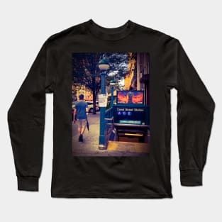 Canal Street Manhattan New York City Long Sleeve T-Shirt